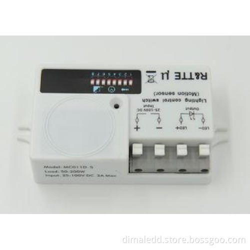 5.8GHz ISM band 200w DC Motion Sensor , Wide Detection Area